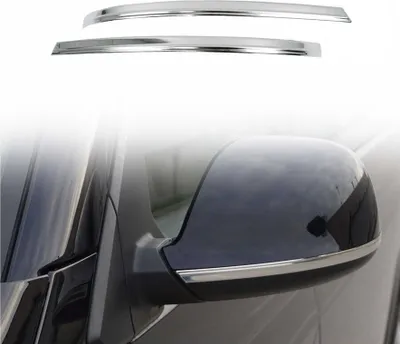 Image de Garniture de Coque de Rétroviseur Pour VW T5 2010-2015 Acier Argent 2Pcs