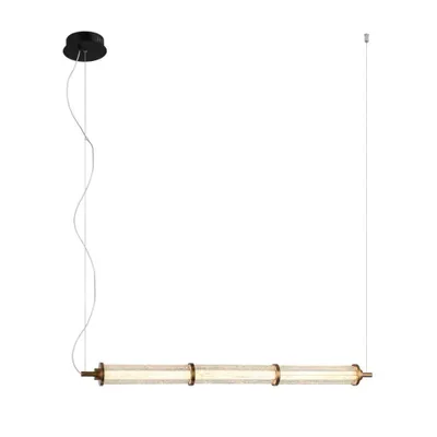 Zdjęcie produktu dla Lampa wisząca nowoczesna do salonu jadalni nad stół ciepła barwa pozioma listwa LED 19W SANPO Italux