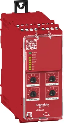Produktbild von Schneider Electric Sicherheitsrelais XPSUAT13A3AP Betriebsspannung: 24 V DC/AC 3 Schließer, 3 Schließer, 1 Öffner (B x H x T) 45 x 100 x 120 mm LED-Anzeige 1 (135042)