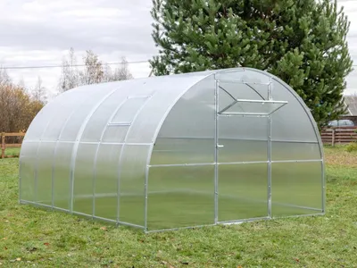 Immagine prodotto di Serra in policarbonato "Premium" 3x12m in acciaio, con policarbonato da 4 mm con 2 porte