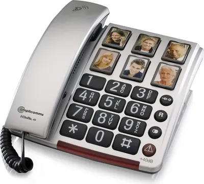 Produktbild von Amplicomms BIGTEL 40 Plus Tastentelefon Schnurlos Telefon Große Tasten Lautsprecher