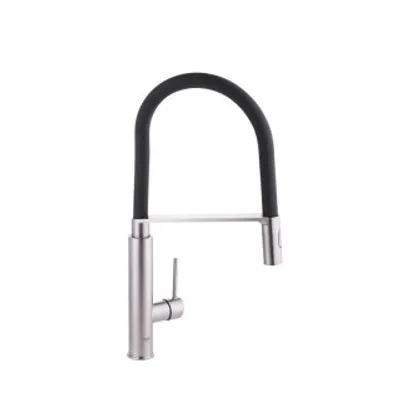 Produktbild von GROHE Concetto, Ziehen, Schwarz, Edelstahl, Hebelgriffe, Einzelbild, Spray, Type U