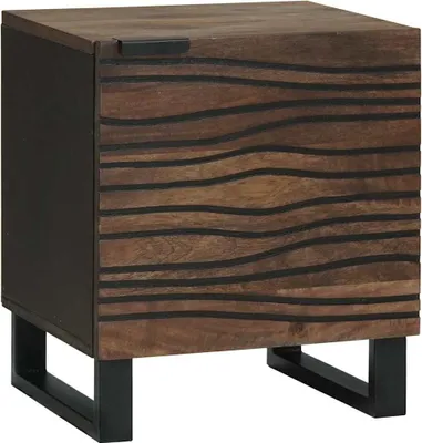 Obrázek produktu pro vidaXL Noční stolek, 2 ks, ořech, 40 x 33 x 46 cm, dřevotříska