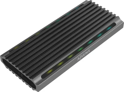 Immagine prodotto di Aisens ASM2-RGB011GR/ USB 3.2 Gen2/ Involucro SSD M.2 SATA/NVMe esterno senza viti