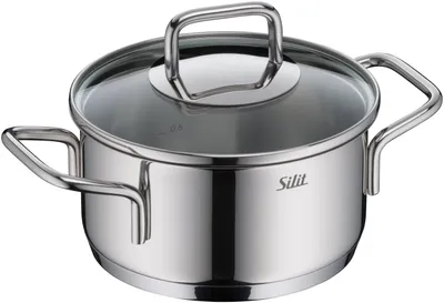 Produktbild von Silit Extra Cook Bratentopf 16 cm mit Glasdeckel 3201113785 4004633306290