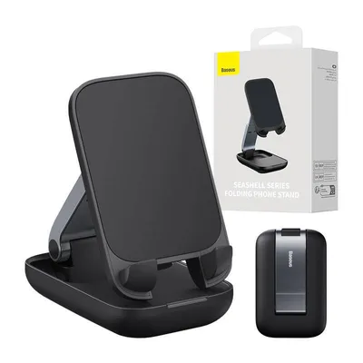 Produktbild von Baseus Seashell Phone Stand klappbar schwarz