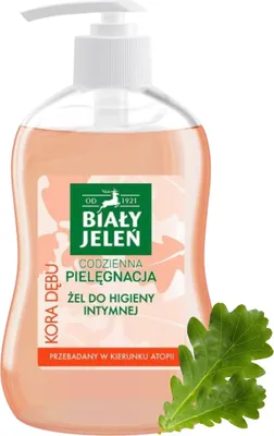 Zdjęcie produktu dla BIAŁY JELEŃ ŻEL do HIGIENY INTYMNEJ 500ml KORA DĘBU Codzienna Pielęgnacja