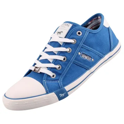 Obrázok produktu pre Pánske šnurovacie tenisky Mustang canvas 4058-310, veľkosť:42 EU, farba:Blue
