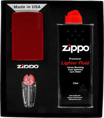 Produktbild von ZIPPO Feuerzeug MERLOT LOGO Geschenkset Nr. 1