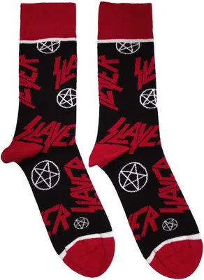 Obrázok produktu pre Slayer - Ponožky pre mužov/dámy unisex RO12253 (40,5 EU - 45,5 EU) (Black/Red)