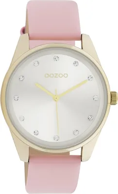 Produktbild von Oozoo Armbanduhr pink Leder Timepieces Damen Analog-Quarzuhr UOC11045