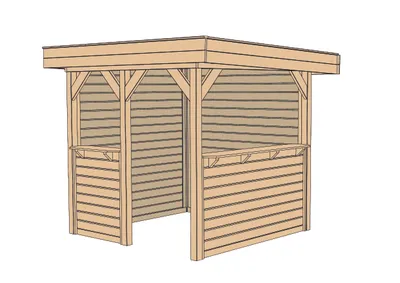 Produktbild von Gartenlaube 657 Gr.1, Set B x T x H 262 x 262 x 230