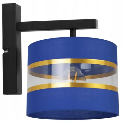 Produktbild von Elegante Wandleuchte Kinkiet Gold Lampenschirm 20 cm LED Modern