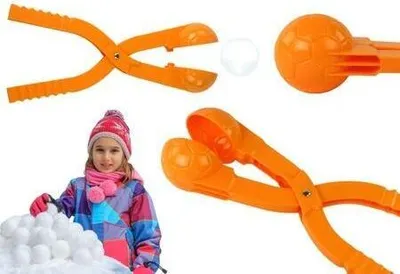 Produktbild von Schneeballmaschine 35x7x7cm orange