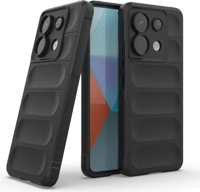 Produktbild von Handy Hülle für Xiaomi Redmi Note 13 Pro 5G Grip Case Cover Schutzhülle Softgrip Farbe: Schwarz