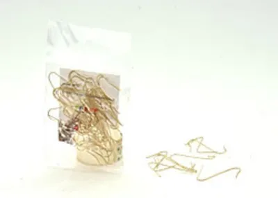 Produktbild von 50 Schnellaufhänger Gold für Christbaumschmuck