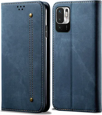Obrázek produktu pro Redmi Note 10 5G Pouzdro, Kožené Peněženkové Pouzdro s Magnetickým Uzavíráním a Stojánkem pro Xiaomi Redmi Note 10 5G modré