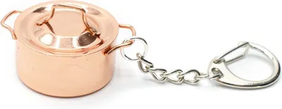 Produktbild von Topf mit Deckel Schlüsselanhänger Miniblings Anhänger Schlüsselring Köchin Küche