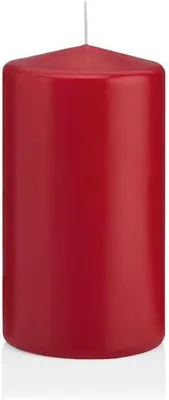 Image de Bougies Stumpenkerzen, Altrot, 130 x Ø 68 mm, lot de 12