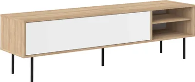 Obrázek produktu pro Televizní skříňka z přírodního a bílého dubu, 165 x 40 x 46