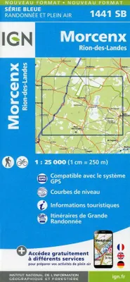 Zdjęcie produktu dla Morcenx, mapa w skali 1:25 000