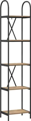 Immagine prodotto di vidaXL Libreria Artisan in rovere 40 x 30 x 183 cm materiale a base di legno