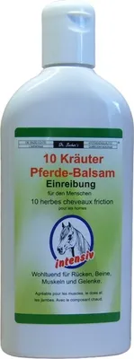 Produktbild von 10 Kräuter Pferdebalsam Einreibung intensiv 250 ml