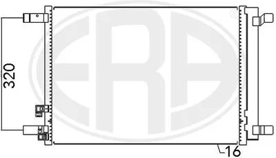 Produktbild von ERA 667094 Kondensator Klimaanlage Klimakondensator für VW Golf VII Schrägheck (5G1, BQ1, BE1, BE2) +Trockner
