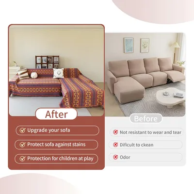 Immagine prodotto di Coperta decorativa, 180 x 230 cm, 100% cotone, con frange, ideale per il soggiorno