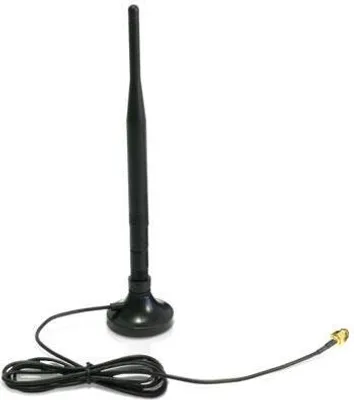 Obrázok produktu pre Magnetická základňa 5 dBi WLAN anténa RP-SMA, všesmerová, 1,5 m kábel