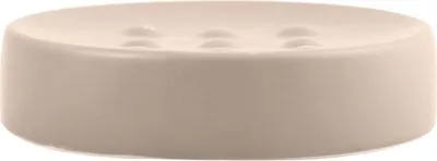 Zdjęcie produktu dla Mydelniczka Spirella o wyglądzie kamienia dekoracyjne akcesoria łazienkowe mydelniczka "Tube" Wymiary: 11 x 11 x 3 cm - Taupe matt