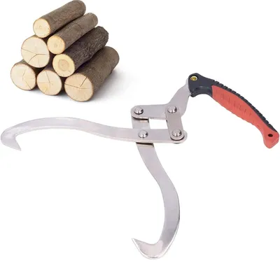 Holzgreifer 30 cm, Handhebehaken für Baumstämme, Forstzange