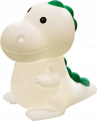 Zdjęcie produktu dla Dziecięca silikonowa lampka RGB LED nocna (dinozaur) z USB