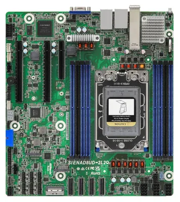Image de ASRock Mainboard SIENAD8UD-2L2Q micro-ATX Sockel SP6 Single - Mainboard - Micro/Mini/Flex-ATX