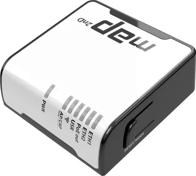 Immagine prodotto di MIKROTIK Mikrotik mAP Nero, Bianco Alimentazione tramite Ethernet (PoE)