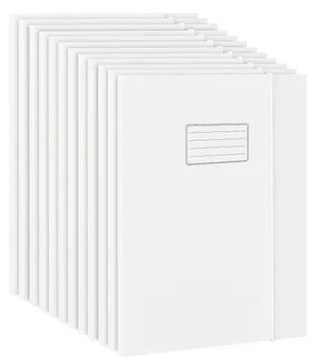 Obrázok produktu pre A4, kartónové priečinky na dokumenty, biele – 12 kusov, s gumičkou