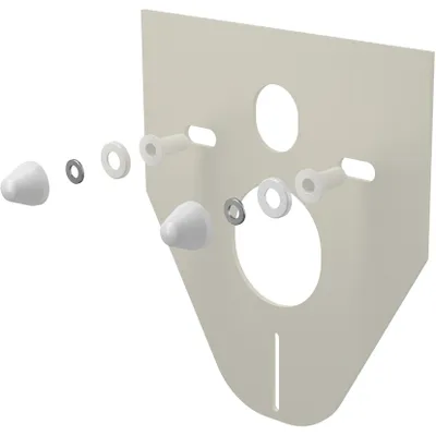 Produktbild von alcadrain Schallschutz für Wand-WC und Bidet mit Zubehör und Weißabdeckung