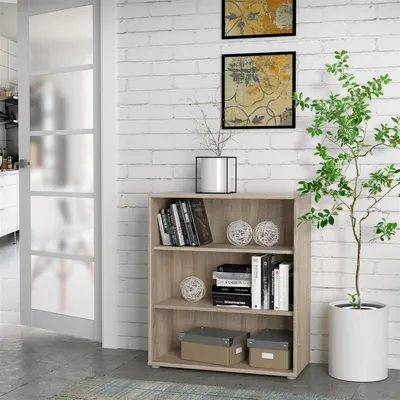 Produktbild von Regal >Tembi< in Sonoma Eiche - 73,7x85,5x34,8cm (BxHxT)