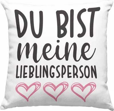 Produktbild von Trendation - Lieblingsmensch Lieblingsperson Deko-Kissen mit Füllung 40x40 Geschenk Beste Freundin Freund Deko-Kissen mit Füllung 40x40 mit Spruch (Rosa)