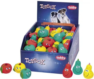 Produktbild von Latexspielzeug Obst 60Stück Display