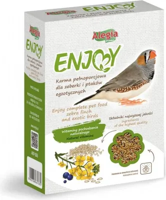 Zdjęcie produktu dla Alegia Enjoy pokarm dla zeberek i papużek egzotycznych 450g Alegia
