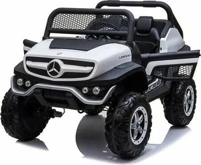 Produktbild von Mercedes Benz Unimog Elektro-Kinderauto Weiß 12 V