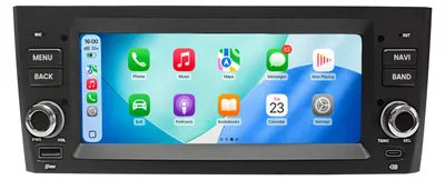 Immagine prodotto di Autoradio Android da 7'' con 64 GB per Fiat Punto evo 2012-2015con CarPlay, navigazione Android Auto e Bluetooth