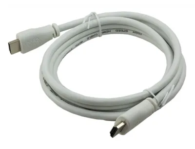 Produktbild von Raspberry Pi HDMI-Kabel auf HDMI-Stecker 1m Weiß
