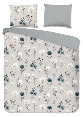 Productafbeelding van Good Morning Dekbedovertrek "Gioia" - Grijs - (240x220 cm) - 100% Katoen