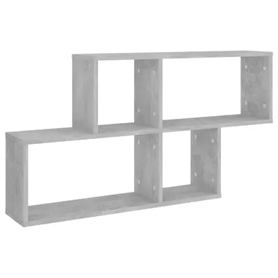 Immagine prodotto di Scaffale a muro grigio cemento 100x18x53 cm materiale a base di legno