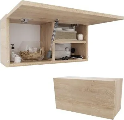 Produktbild von PLATAN ROOM Badschrank Hängeschrank 60 x 30 x 25 cm Matt Badezimmerschrank hängend Wandschrank für Bad