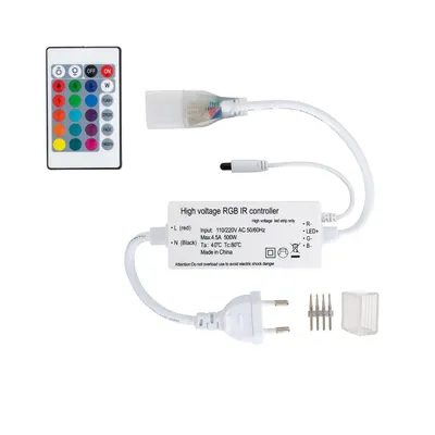 Produktbild von Controller LED-Streifen Neon 11 W/m RGB  220V AC 60 LED/m Halbrund 180º IP67 nach Schnitt alle 100 cm Weiß