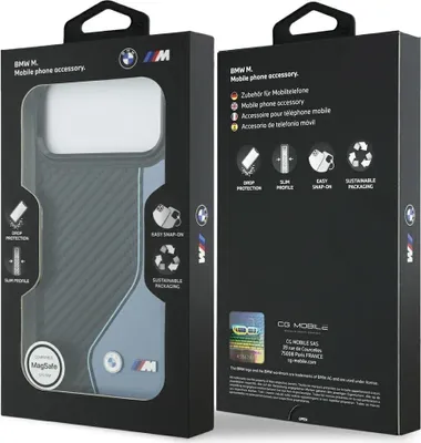 Produktbild von Bmw M Carbon Logo Magsafe Iphone 17 Pro Max Handyhülle Blau  Blau One Size