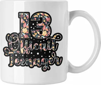 Produktbild von Trendation - Tasse zum 13. Geburtstag Offizieller Teenager Geschenkidee (Weiß)